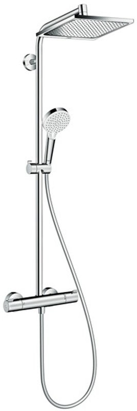 Душевая стойка Hansgrohe Crometta E 240 1jet Showerpipe EcoSmart 27281000 хром
