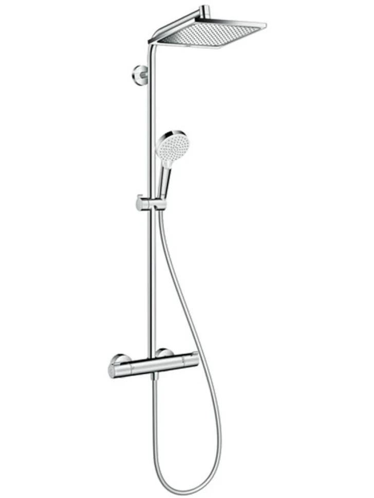 Душевая стойка Hansgrohe Crometta E 240 1jet Showerpipe EcoSmart 27281000 хром