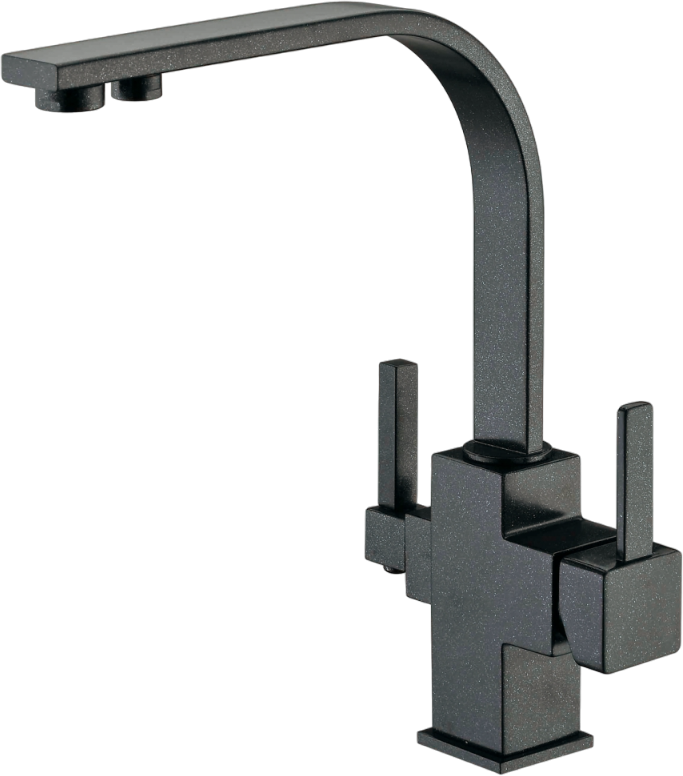 Смеситель для кухни Zorg Sanitary ZR 332 YF черный металлик