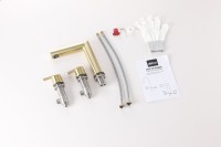 Смеситель для раковины Abber Perfekte 316 AF8A08BG золото брашированное Смеситель для раковины Abber Perfekte 316 AF8A08BG золото брашированное