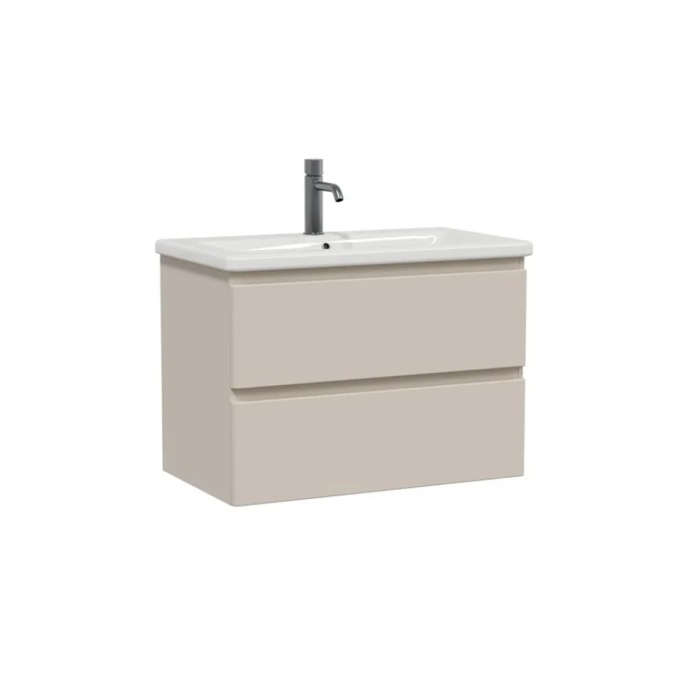 Тумба под раковину без столешницы SanStar Riana 80 подвесная, cappuccino