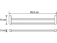Полотенцедержатель Wasserkraft Kammel K-8340 двойной