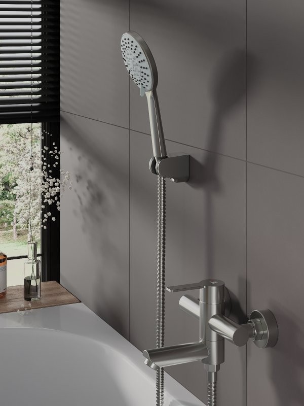 Смеситель для ванны с душем Agger Easy A3121222 сатин матовый