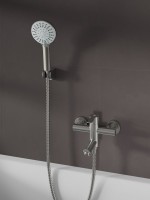 Смеситель для ванны с душем Agger Easy A3121222 сатин матовый Смеситель для ванны с душем Agger Easy A3121222 сатин матовый