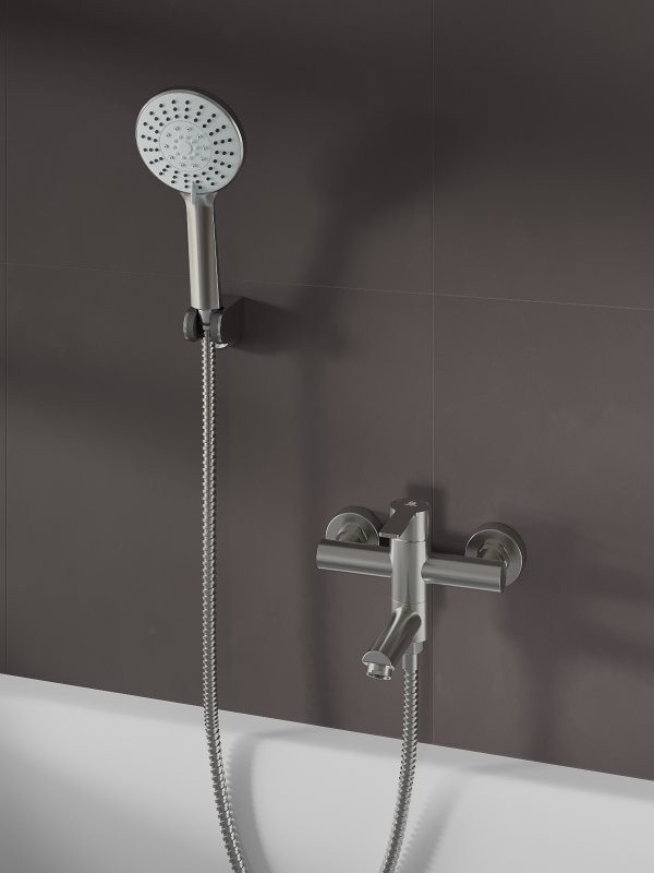 Смеситель для ванны с душем Agger Easy A3121222 сатин матовый