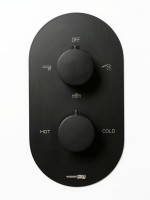 Термостатический смеситель встраиваемый Wasserkraft Elbe 7444 Thermo С ВНУТРЕННЕЙ ЧАСТЬЮ, для ванны с душем