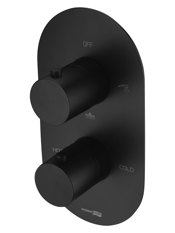 Термостатический смеситель встраиваемый Wasserkraft Elbe 7444 Thermo С ВНУТРЕННЕЙ ЧАСТЬЮ, для ванны с душем