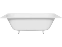 Ванна из искусственного камня Salini Ornella Axis Kit S-Sense 190x90 см, встраиваемая, белая, на ножках, с донным клапаном