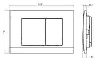 Кнопка смыва CHARUS Minimalista FP.310.11.01 белый агат
