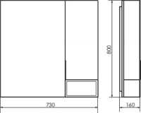 Зеркало Comforty Франкфурт 75, дуб шоколадно-коричневый