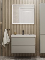 Мебель для ванной комнаты SanStar Riana 80 подвесная, grey, раковина Moduo 80