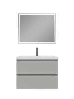 Мебель для ванной комнаты SanStar Riana 80 подвесная, grey, раковина Moduo 80