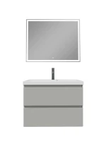 Мебель для ванной комнаты SanStar Riana 80 подвесная, grey, раковина Moduo 80