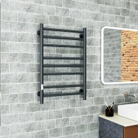 Полотенцесушитель электрический Bauedge M0030 50х80 L черный матовый