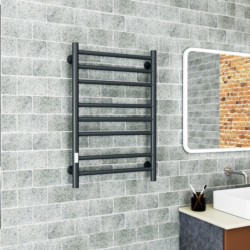 Полотенцесушитель электрический Bauedge M0030 50х80 L черный матовый