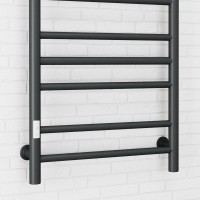 Полотенцесушитель электрический Bauedge M0030 50х80 L черный матовый