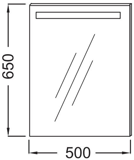 Зеркало Jacob Delafon Parallel EB1410RU-NF 50 с подсветкой