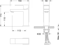Смеситель для раковины Timo Selene 2061/00F