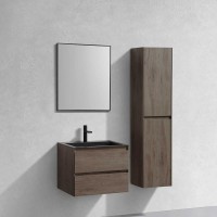 Тумба с раковиной Vincea Luka 60 2 ящика,темный дуб