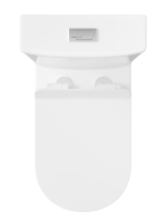 Унитаз-моноблок напольный STWORKI Олланд S01406WH с микролифтом, безободковый, белый