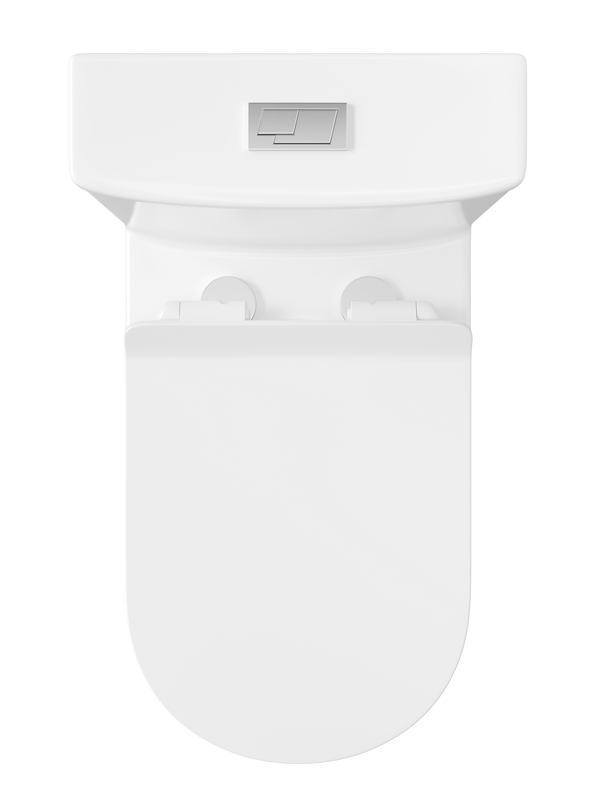 Унитаз-моноблок напольный STWORKI Олланд S01406WH с микролифтом, безободковый, белый