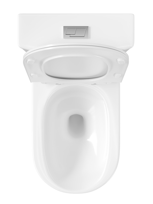 Унитаз-моноблок напольный STWORKI Олланд S01406WH с микролифтом, безободковый, белый