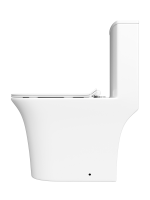 Унитаз-моноблок напольный STWORKI Олланд S01406WH с микролифтом, безободковый, белый