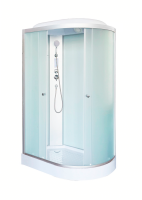 Душевая кабина DTO LM902L 120х80, с электрикой, профиль хром, стекло матовое