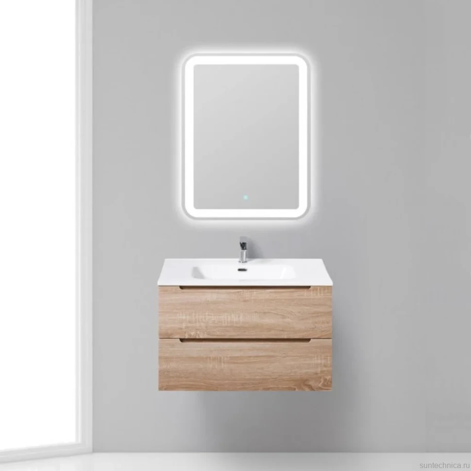Тумба с раковиной BelBagno Etna 80 rovere bianco