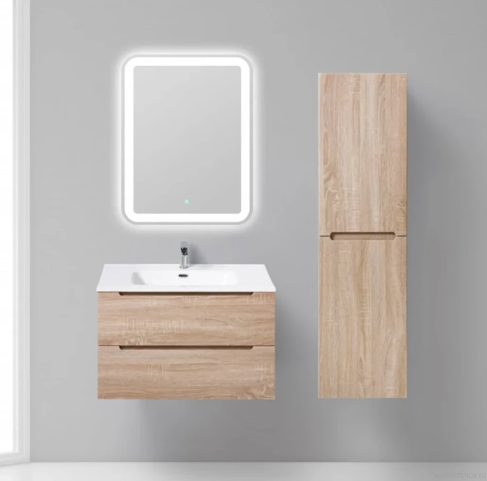 Тумба с раковиной BelBagno Etna 80 rovere bianco