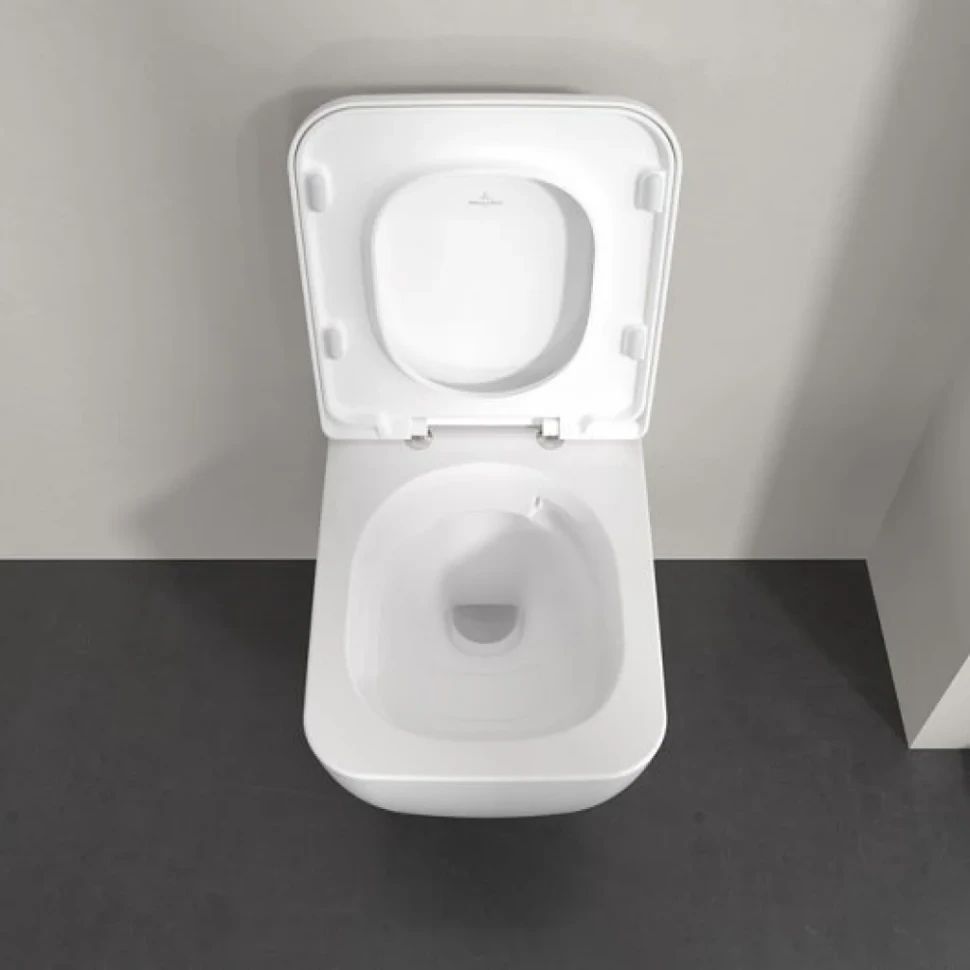 Унитаз подвесной Villeroy & Boch Skyla 4682CL01 безободковый, сиденье с микролифтом, альпийский белый