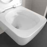 Унитаз подвесной Villeroy & Boch Skyla 4682CL01 безободковый, сиденье с микролифтом, альпийский белый