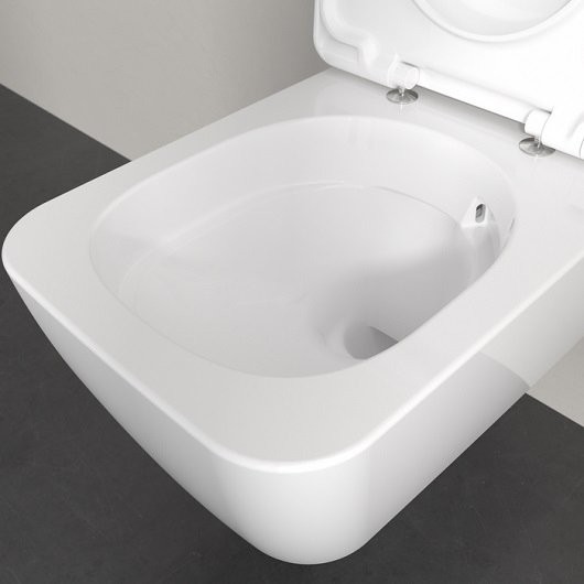 Унитаз подвесной Villeroy & Boch Skyla 4682CL01 безободковый, сиденье с микролифтом, альпийский белый