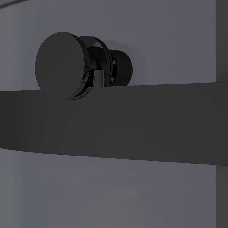 Душевой уголок Vincea Como-N VSR-4CN1014CGB 140х100, профиль матовый черный, стекло тонированное серое