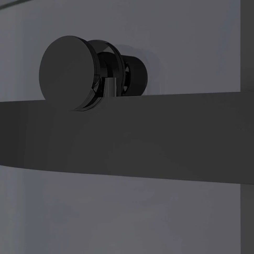 Душевой уголок Vincea Como-N VSR-4CN1014CGB 140х100, профиль матовый черный, стекло тонированное серое