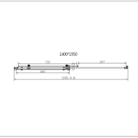 Душевой уголок Vincea Como-N VSR-4CN1014CGB 140х100, профиль матовый черный, стекло тонированное серое