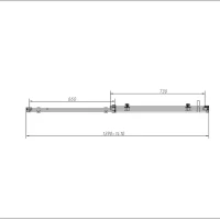 Душевой уголок Vincea Como-N VSR-4CN1014CGB 140х100, профиль матовый черный, стекло тонированное серое
