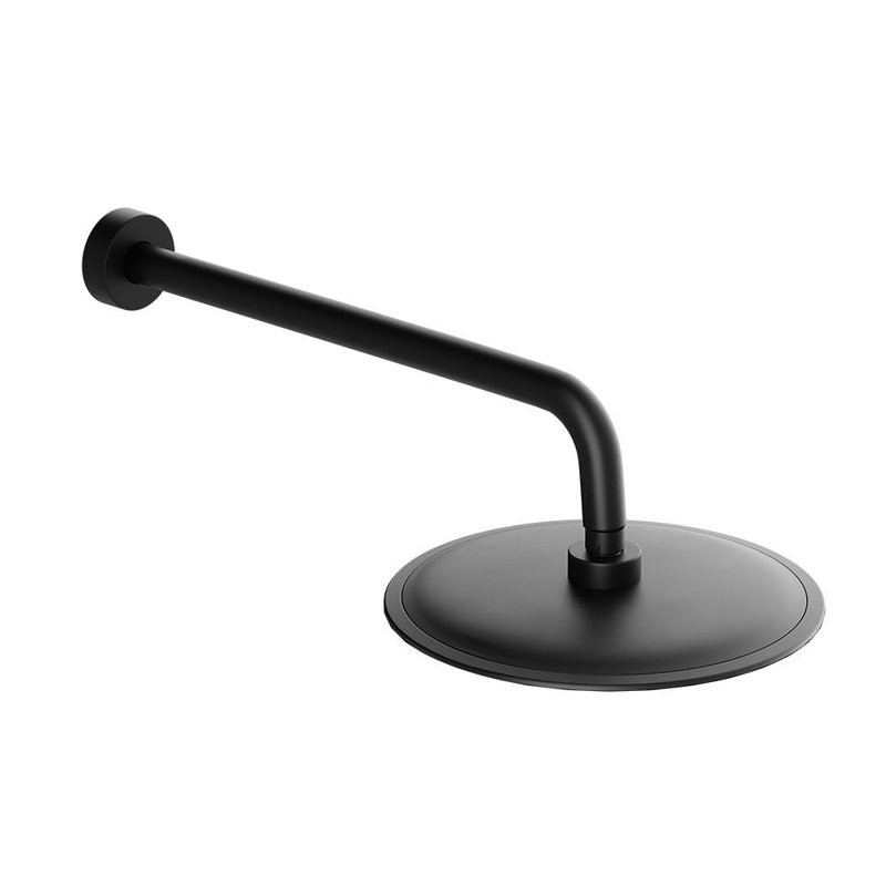 Душевая система с тропическим душем Damixa Scandinavian Pure 936510300 черный матовый, скрытого монтажа, смеситель для 3 потребителей, излив, встраиваемый душевой комплект, гарантия 10 лет, Дания