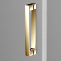 Душевая дверь в нишу Vincea Alpha VDS-3AL130CLG 130 см, профиль брашированное золото, стекло прозрачное