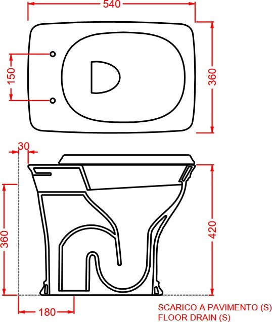 Унитаз приставной напольный ArtCeram Civitas CIV002