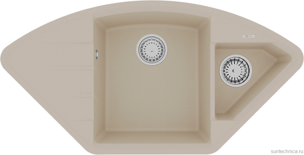 Мойка кухонная Lemark Irkana 980 9910044 бежевая