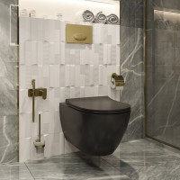 Унитаз подвесной BOCCHI Venezia 1295-004-0129 черный матовый, с микролифтом