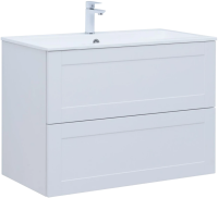 Мебель для ванной комнаты Aquanet Терра 90 подвесная, белая матовая