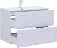 Мебель для ванной комнаты Aquanet Терра 90 подвесная, белая матовая