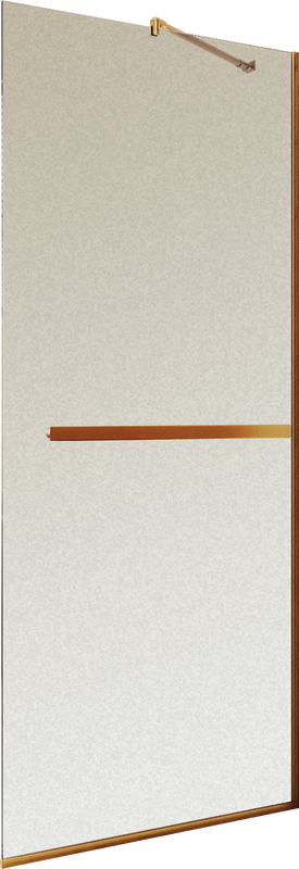 Душевая перегородка Maybahglass MGD-719-2у 119 см, профиль бронза, стекло сатин