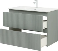 Мебель для ванной комнаты Aquanet Джейн (Flat) 90 подвесная, мисти грин