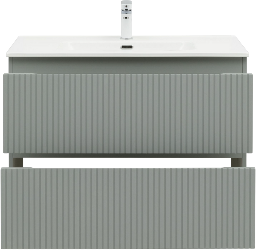 Мебель для ванной комнаты Aquanet Джейн (Flat) 90 подвесная, мисти грин