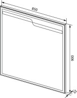 Мебель для ванной комнаты Aquanet Джейн (Flat) 90 подвесная, мисти грин