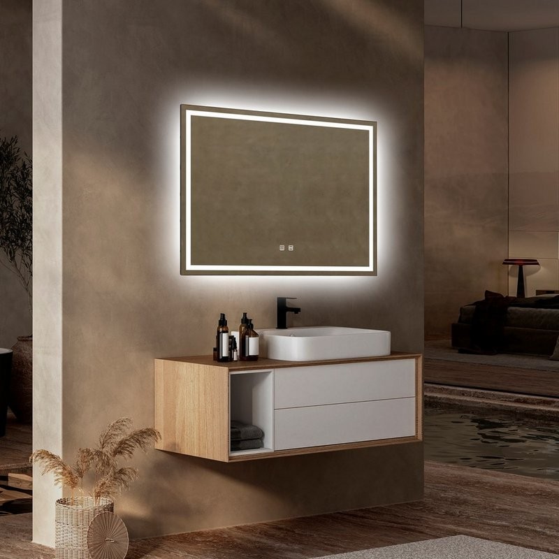 Зеркало Abber See AG6104SP 80х60 см, с подсветкой