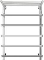 Полотенцесушитель электрический Secado Турин 1 СП 85x55 см, подключение слева, глянцевый хром, лесенка, с полкой